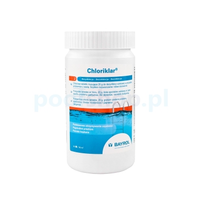 Chloriklar 1 kg Bayrol - chlor do basenu tabletki 20g