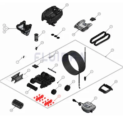 Komplet kół zębatych odkurzacza TornaX Zodiac R0772100