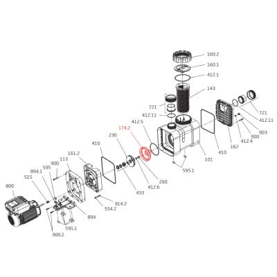 Dyfuzor pompy Badu Delta 2901417428