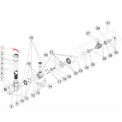 Klucz do pokrywy prefiltra Maxim