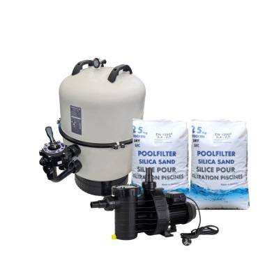 Zestaw filtracyjny do basenu 15m3 |Aqua Plus 6 + filtr 400mm + złoże|