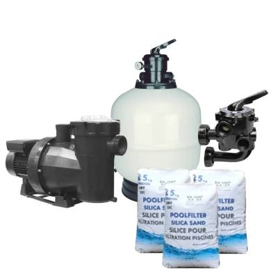 Zestaw filtracyjny do basenu 60-75m3 AstralPool Silent 100M + filtr 650 mm + zawór 6-drożny+złoże