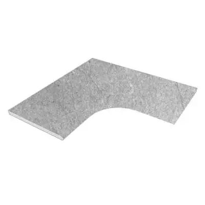 Narożnik brzegowy łagodny R-15 cm Scandi-Roc Maranello - Nordic Silver Grey #33