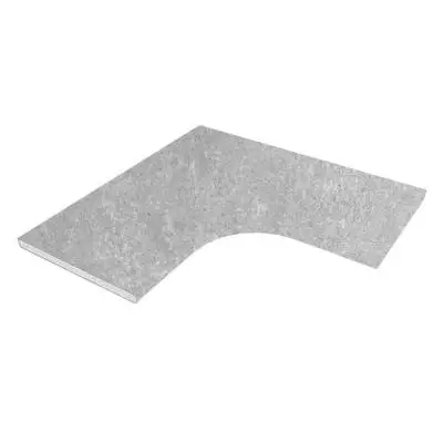 Narożnik brzegowy łagodny R-15 cm Scandi-Roc Maranello - Luna Steel #39
