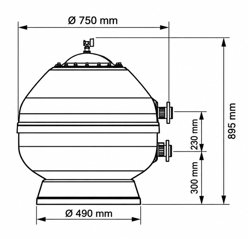 AstralPool Vesubio 750