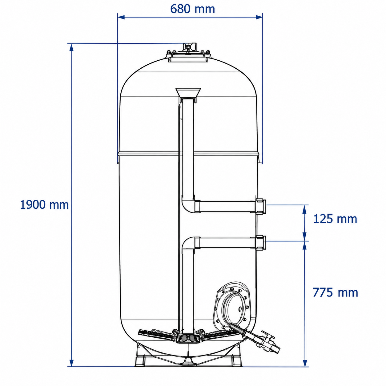 Wymiary filtra artic 650