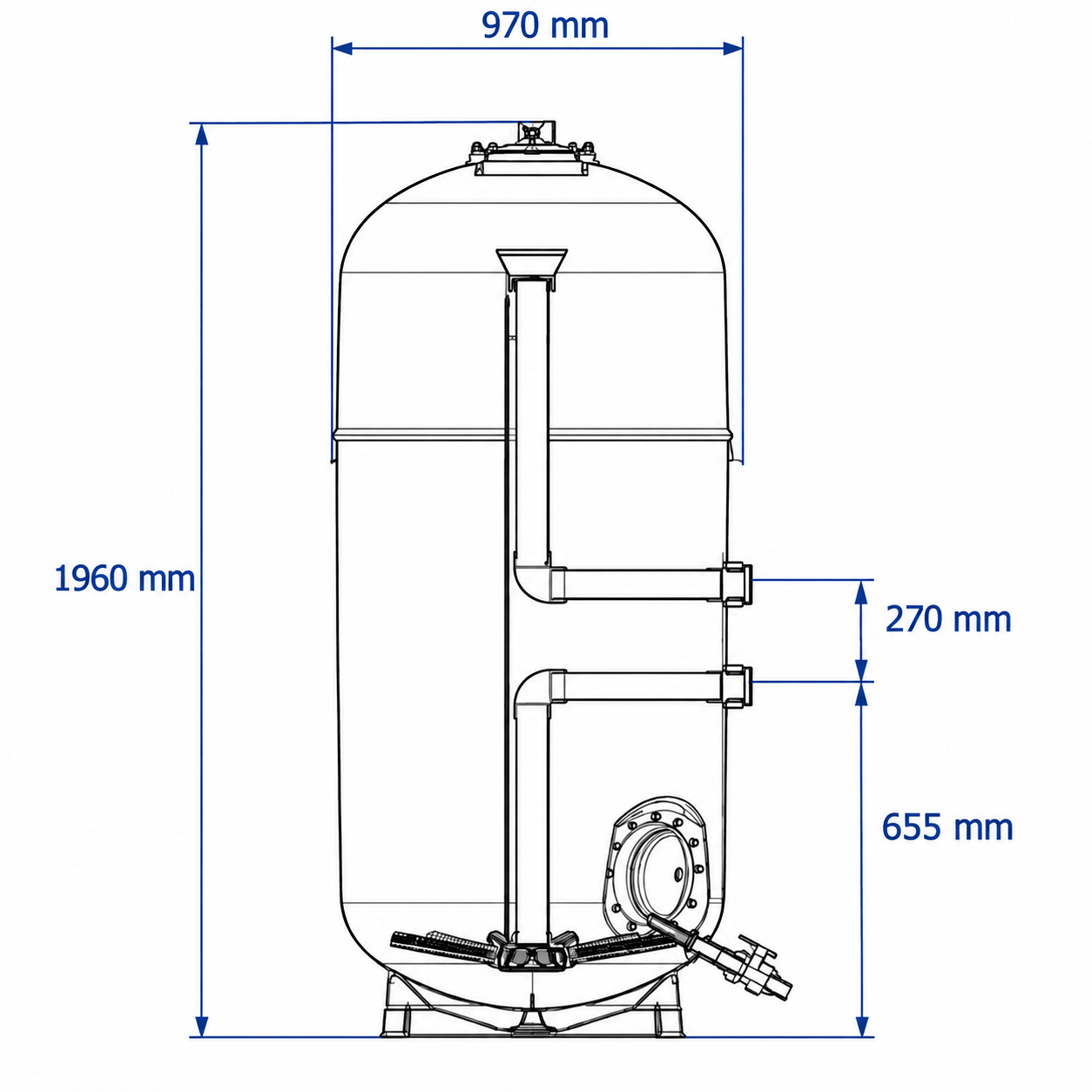 Wymiary filtra artic 950