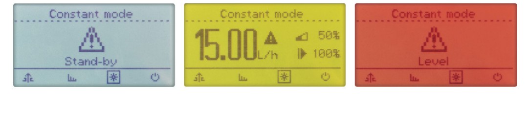Oznaczenia na wyświetlaczu Emec Prisma