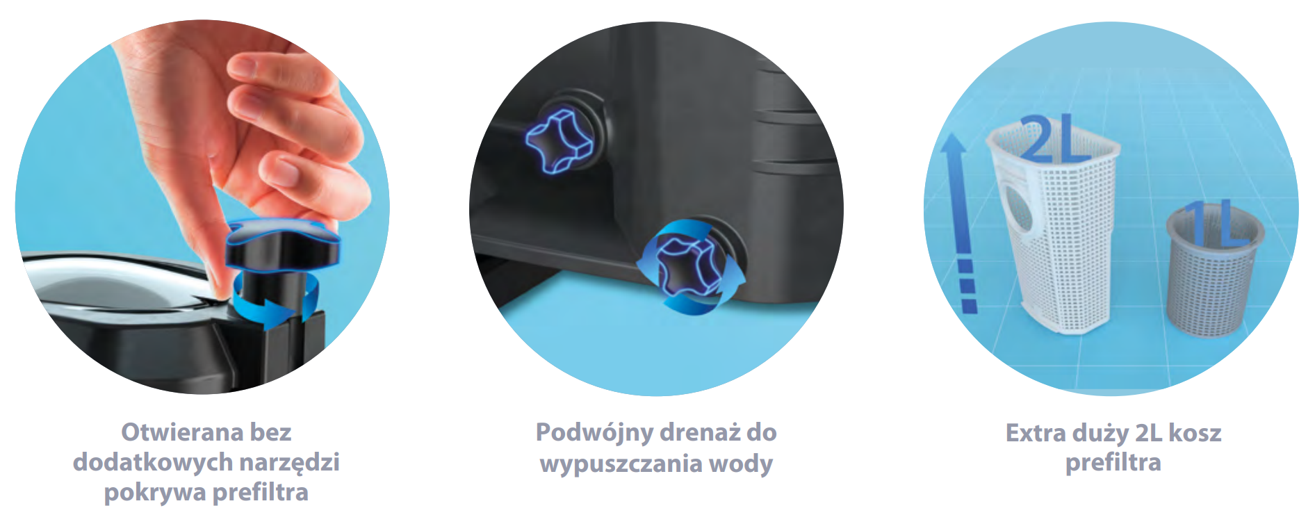 astralpool senext xp basenowa pompa o małych wymiarach