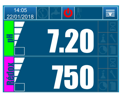 ekran dotykowy pompy perystaltycznej