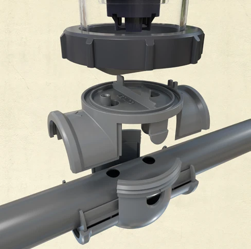 Aqua Connect montowany na rurę