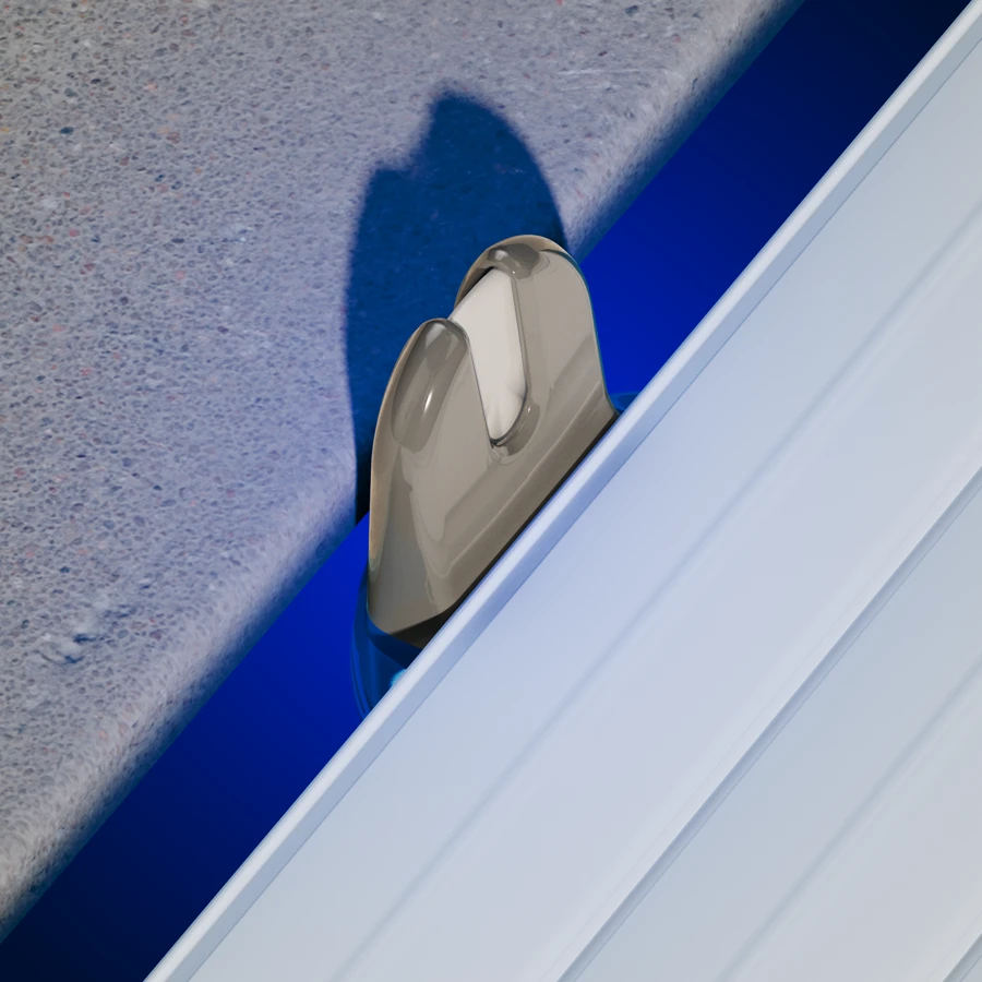 pomiar Blue connect pod roletą basenową