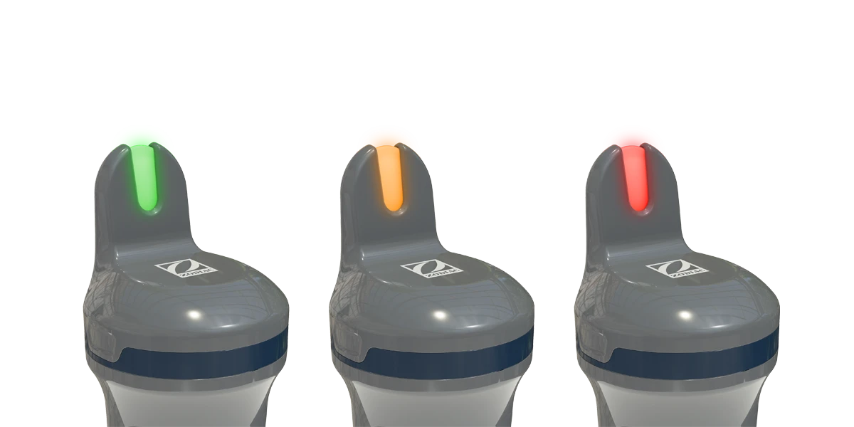 sygnalizacja stanu blue connect - czerwona, pomarańczowa, zielona