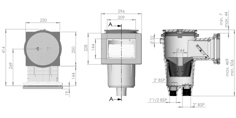 astralpool skimmer 11309