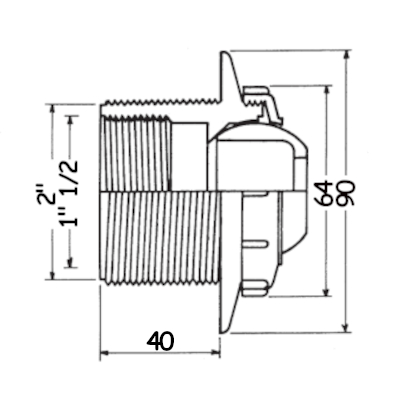 Schemat dyszy napływowej Hayward 3310