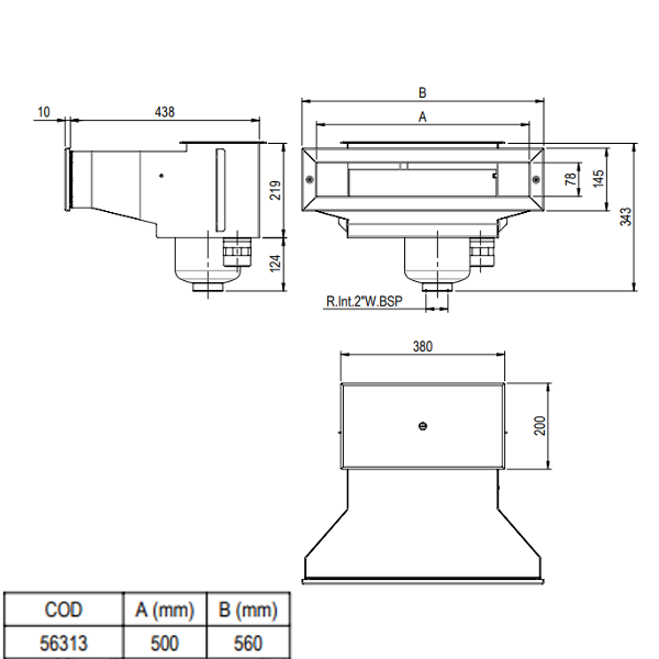 Schemat Skimmera A500 wide