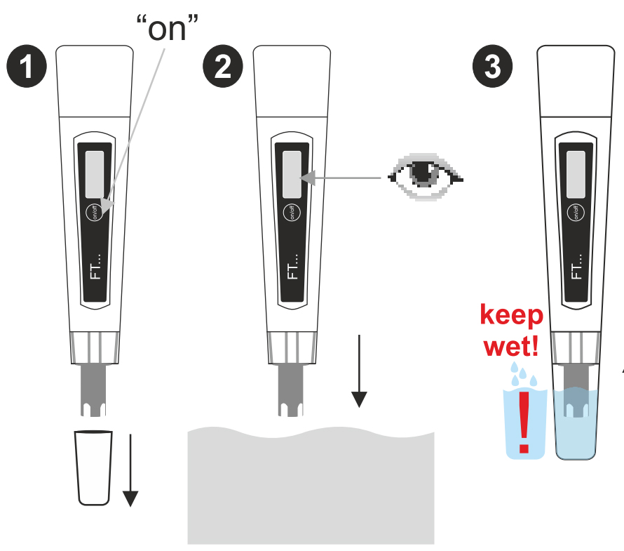 jak wykonac pomiar ph testerem water id ft 11